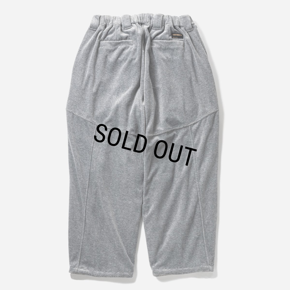 画像2: TIGHTBOOTH/VELOUR BALLOON PANTS（Hether Grey）［ベロアバルーンパンツ-24秋冬］ (2)