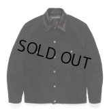 WACKO MARIA/SUEDE TRUCKER JACKET（BLACK）［スウェードレザートラッカーJKT-24秋冬］