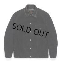 WACKO MARIA/SUEDE TRUCKER JACKET（BLACK）［スウェードレザートラッカーJKT-24秋冬］