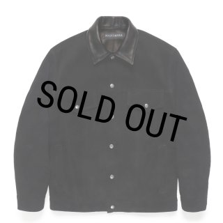 美品 WACKO MARIA スエードトラッカー M ブラック WACKO MARIA (ワコマリア) SUEDE LEATHER TRUCKER JACKET ( TYPE-1