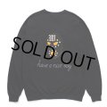 WACKO MARIA/世界平和プロジェクト / SWEAT SHIRT（BLACK）［クルーネックスウェット-24秋冬］