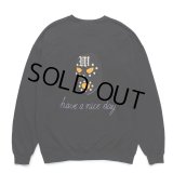 WACKO MARIA/世界平和プロジェクト / SWEAT SHIRT（BLACK）［クルーネックスウェット-24秋冬］