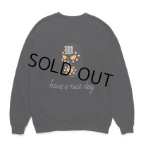 WACKO MARIA/世界平和プロジェクト / SWEAT SHIRT（BLACK）［クルーネックスウェット-24秋冬］
