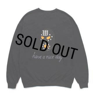 WACKO MARIA/世界平和プロジェクト / SWEAT SHIRT（BLACK）［クルー