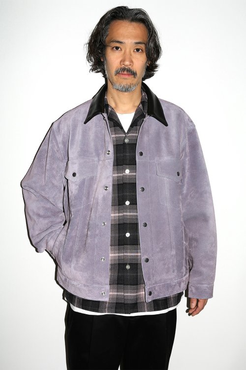 他の写真3: WACKO MARIA/SUEDE TRUCKER JACKET（PURPLE）［スウェードレザートラッカーJKT-24秋冬］