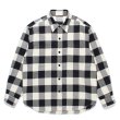 WACKO MARIA/CHECK FLANNEL SHIRT（WHITE）［チェックフランネルシャツ
