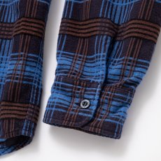 画像7: 【30%OFF】RATS/C/R FLANNEL CHECK SHIRT（SAX BLUE CHECK）［フランネルチェックシャツ-24秋冬］ (7)