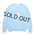 WACKO MARIA/世界平和プロジェクト / SWEAT SHIRT（BLUE）［クルーネックスウェット-24秋冬］
