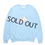 WACKO MARIA/世界平和プロジェクト / SWEAT SHIRT（BLUE）［クルーネックスウェット-24秋冬］