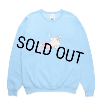 WACKO MARIA/世界平和プロジェクト / SWEAT SHIRT（BLUE）［クルー