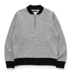 画像1: 【30%OFF】RATS/HALF ZIP SWEAT（HEATHER GRAY）［ハーフジップスウェット-24秋冬］ (1)
