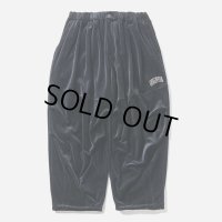 TIGHTBOOTH/VELOUR BALLOON PANTS（Black）［ベロアバルーンパンツ-24秋冬］