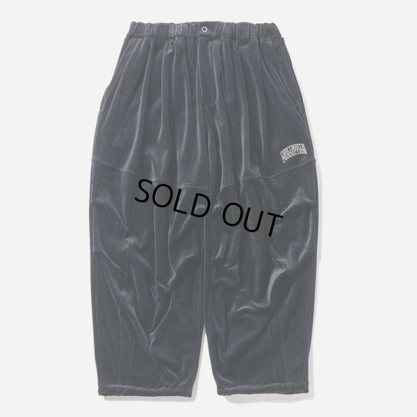 画像1: TIGHTBOOTH/VELOUR BALLOON PANTS（Black）［ベロアバルーンパンツ-24秋冬］