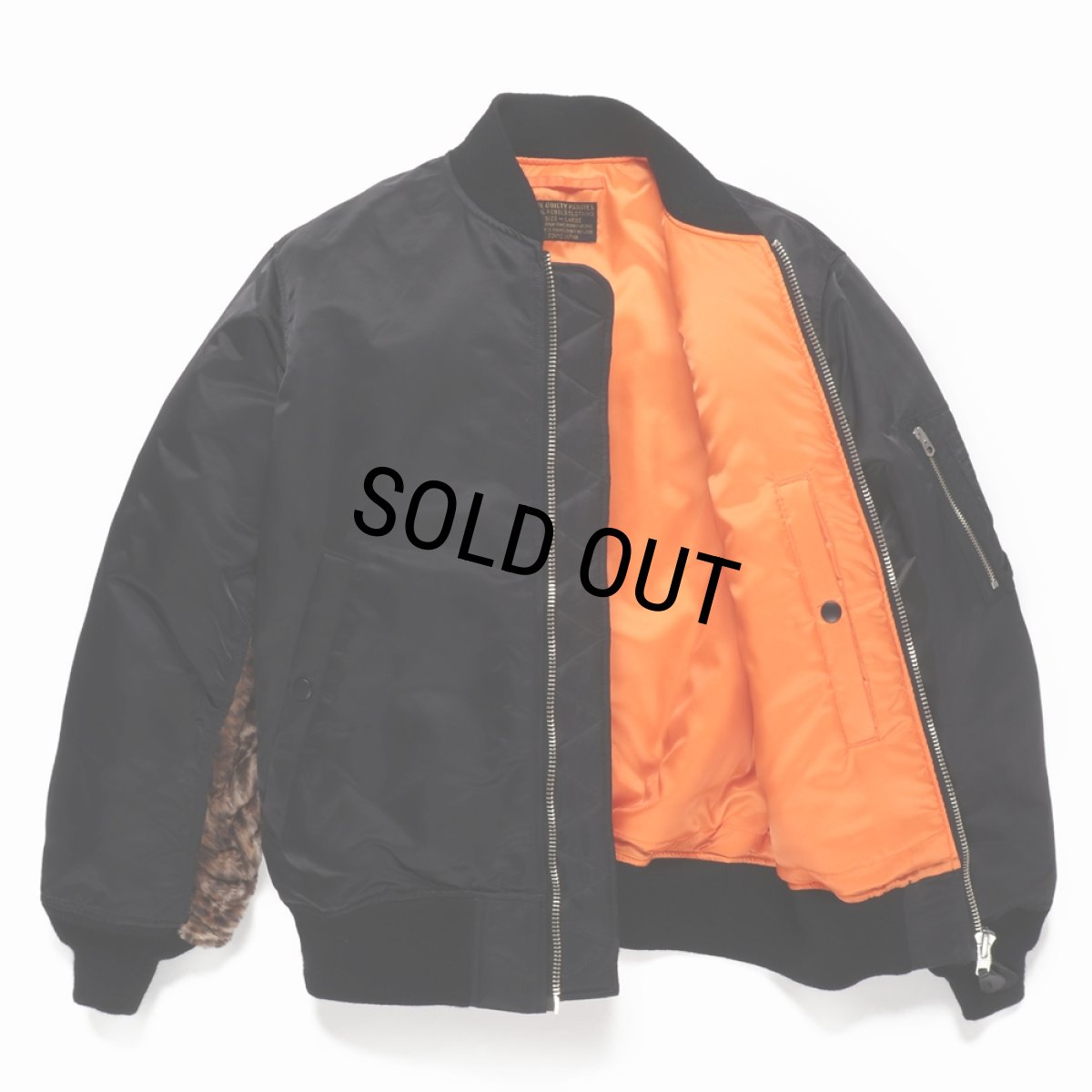 画像3: WACKO MARIA/MA-1 FLIGHT JACKET（BLACK）［MA-1フライトJKT-24秋冬］ (3)