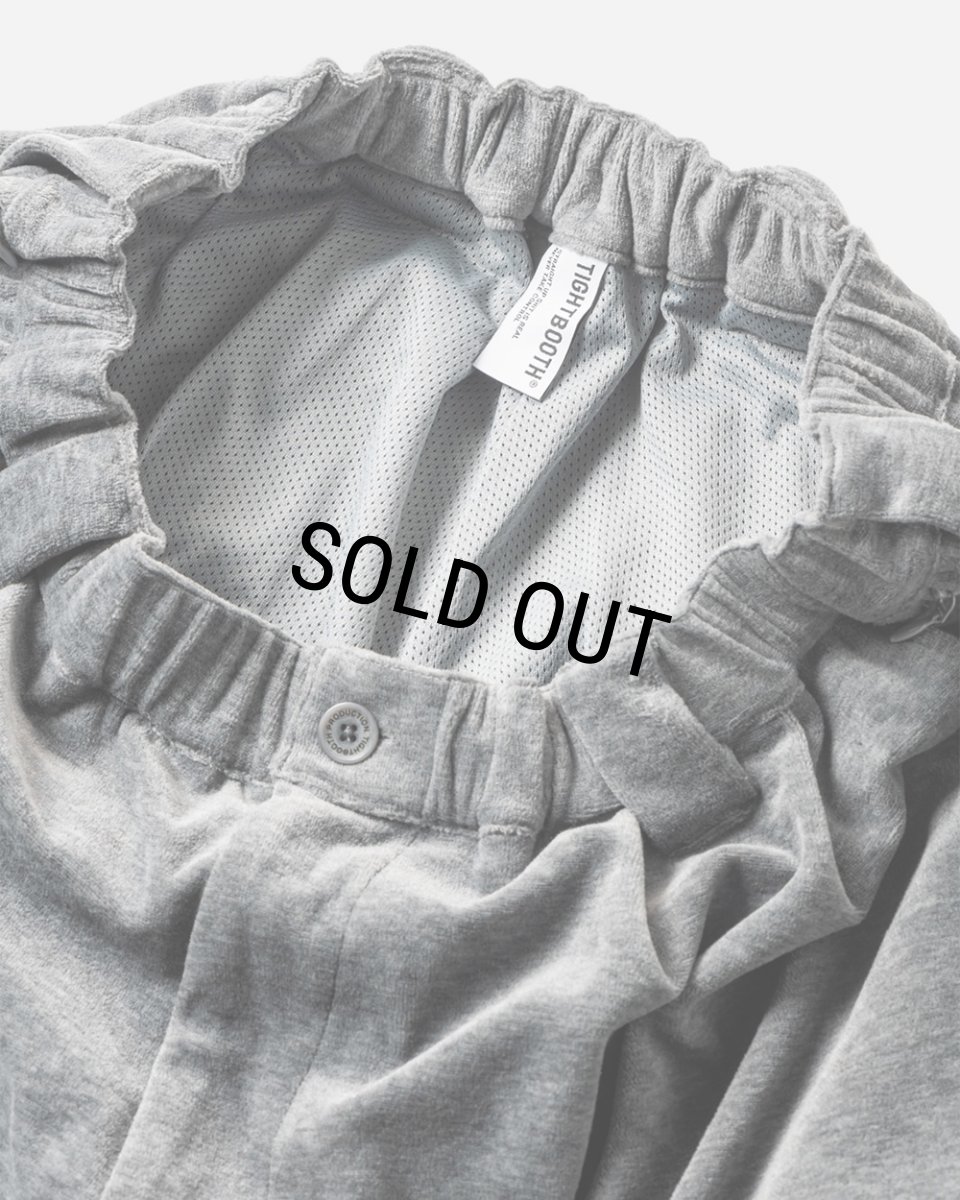 画像4: TIGHTBOOTH/VELOUR BALLOON PANTS（Hether Grey）［ベロアバルーンパンツ-24秋冬］ (4)