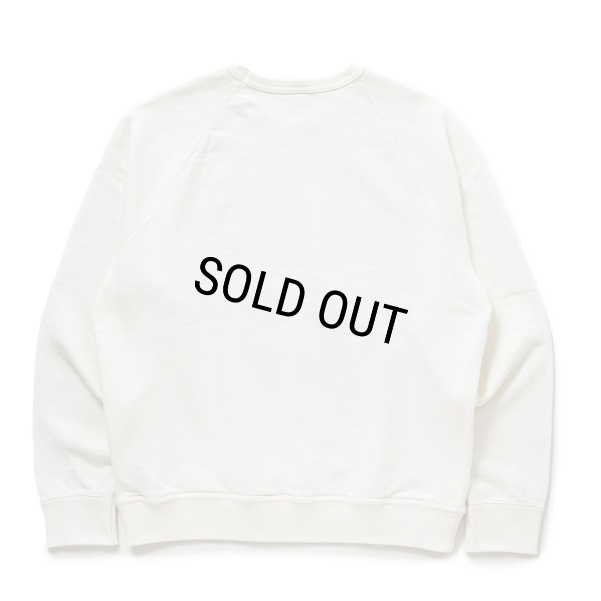 画像2: RATS/LOGO BINDER NECK SWEAT（WHITE）［クルーネックスウェット-24秋冬］ (2)