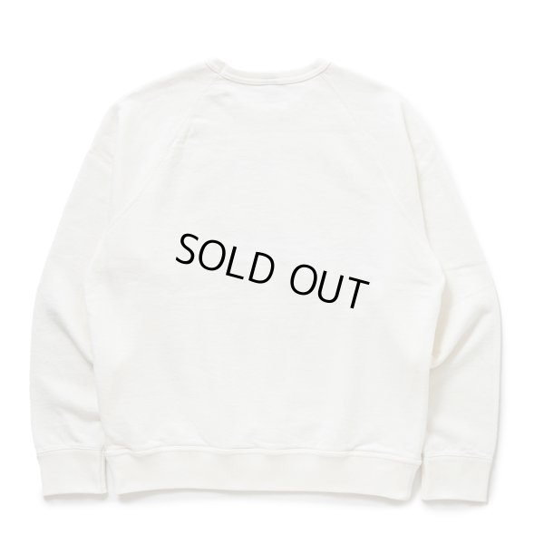 画像2: RATS/LOGO BINDER NECK SWEAT（WHITE）［クルーネックスウェット-24秋冬］