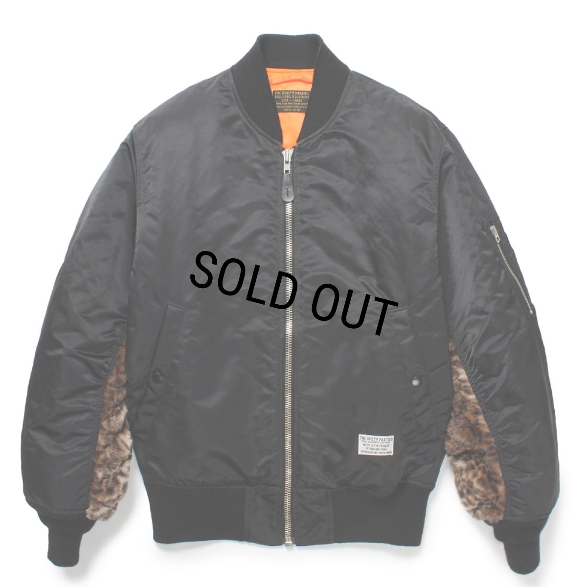 画像1: WACKO MARIA/MA-1 FLIGHT JACKET（BLACK）［MA-1フライトJKT-24秋冬］ (1)