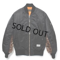 WACKO MARIA/MA-1 FLIGHT JACKET（BLACK）［MA-1フライトJKT-24秋冬］
