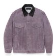 ジャケット・アウター 24AW WACKOMARIA SUEDE JK WACKO MARIA/SUEDE TRUCKER JACKET（PURPLE）［スウェードレザー