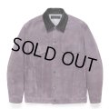 WACKO MARIA/SUEDE TRUCKER JACKET（PURPLE）［スウェードレザートラッカーJKT-24秋冬］