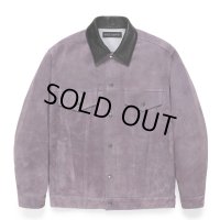 WACKO MARIA/SUEDE TRUCKER JACKET（PURPLE）［スウェードレザートラッカーJKT-24秋冬］