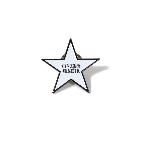 画像1: WACKO MARIA/STAR PIN（WHITE）［ピンバッジ-25春夏］