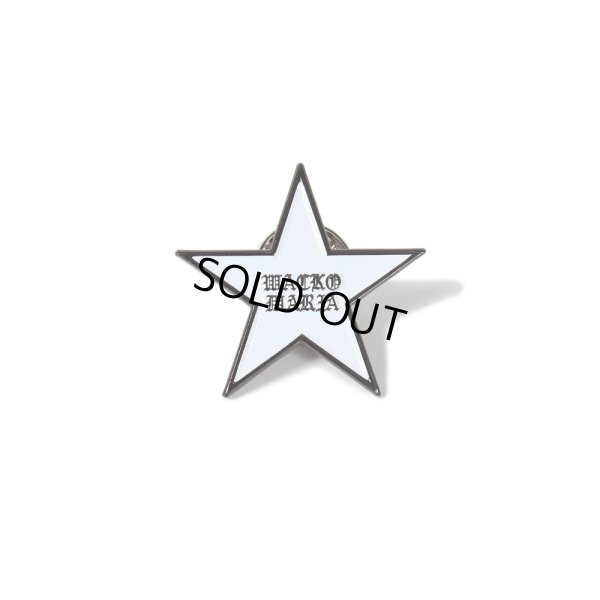 画像1: WACKO MARIA/STAR PIN（WHITE）［ピンバッジ-24秋冬］