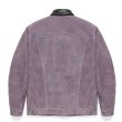 WACKO MARIA/SUEDE TRUCKER JACKET（PURPLE）［スウェードレザー