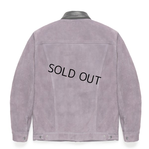 画像2: WACKO MARIA/SUEDE TRUCKER JACKET（PURPLE）［スウェードレザートラッカーJKT-24秋冬］