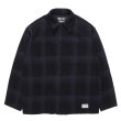 WACKO MARIA/CHECK FLEECE SHIRT JACKET（NAVY）［チェックフリース