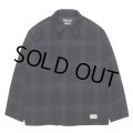 WACKO MARIA/CHECK FLEECE SHIRT JACKET（NAVY）［チェックフリースシャツJKT-24秋冬］