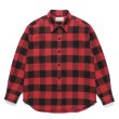 WACKO MARIA/CHECK FLANNEL SHIRT（RED）［チェックフランネルシャツ