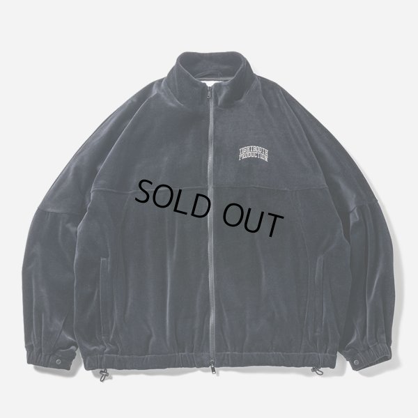 画像1: TIGHTBOOTH/VELOUR TRACK JACKET（Black）［ベロアトラックJKT-24秋冬］