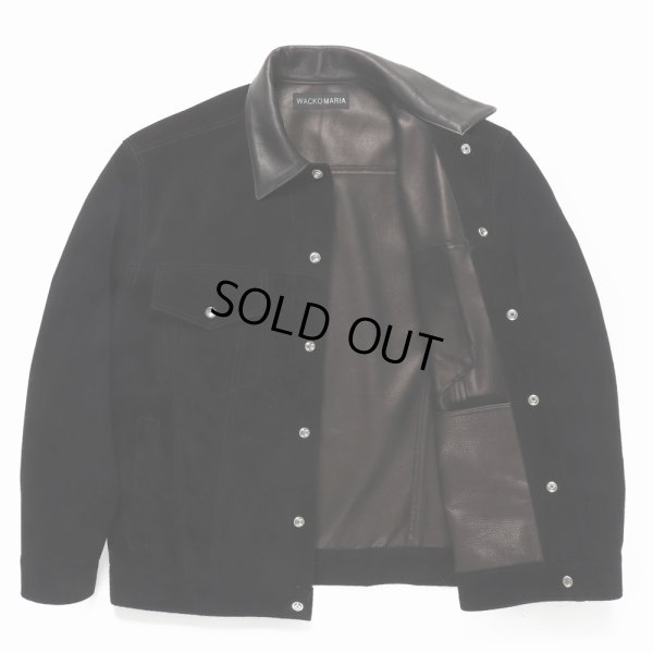 画像3: WACKO MARIA/SUEDE TRUCKER JACKET（BLACK）［スウェードレザートラッカーJKT-24秋冬］