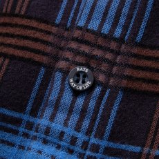 画像4: 【30%OFF】RATS/C/R FLANNEL CHECK SHIRT（SAX BLUE CHECK）［フランネルチェックシャツ-24秋冬］ (4)