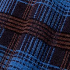 画像6: 【30%OFF】RATS/STAND COLLAR C/R FLANNEL CHECK SHIRT（SAX BLUE CHECK）［スタンドカラーフランネルチェックシャツ-24秋冬］ (6)