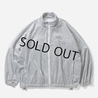【30%OFF】TIGHTBOOTH/VELOUR TRACK JACKET（Hether Grey）［ベロアトラックJKT-24秋冬］
