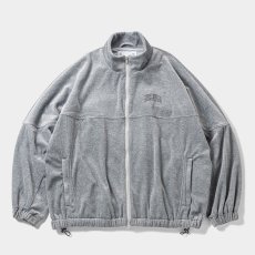 画像1: 【30%OFF】TIGHTBOOTH/VELOUR TRACK JACKET（Hether Grey）［ベロアトラックJKT-24秋冬］ (1)