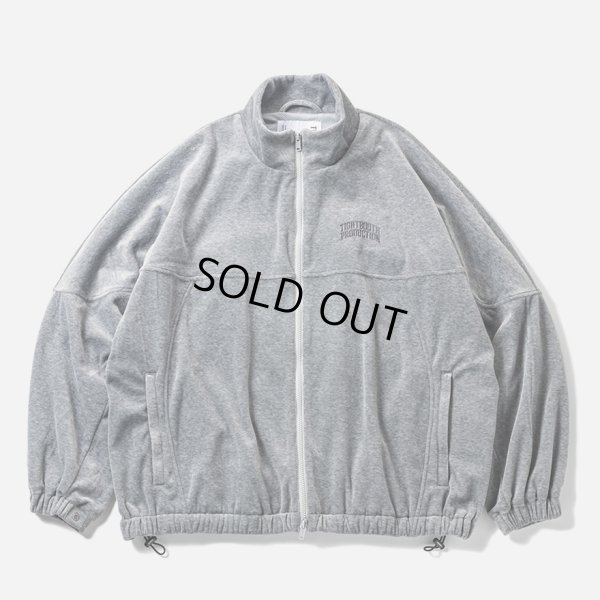 画像1: 【30%OFF】TIGHTBOOTH/VELOUR TRACK JACKET（Hether Grey）［ベロアトラックJKT-24秋冬］