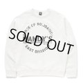 RATS/LOGO BINDER NECK SWEAT（WHITE）［クルーネックスウェット-24秋冬］