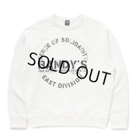 RATS/LOGO BINDER NECK SWEAT（WHITE）［クルーネックスウェット-24秋冬］