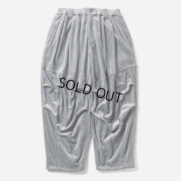 画像1: TIGHTBOOTH/VELOUR BALLOON PANTS（Hether Grey）［ベロアバルーンパンツ-24秋冬］