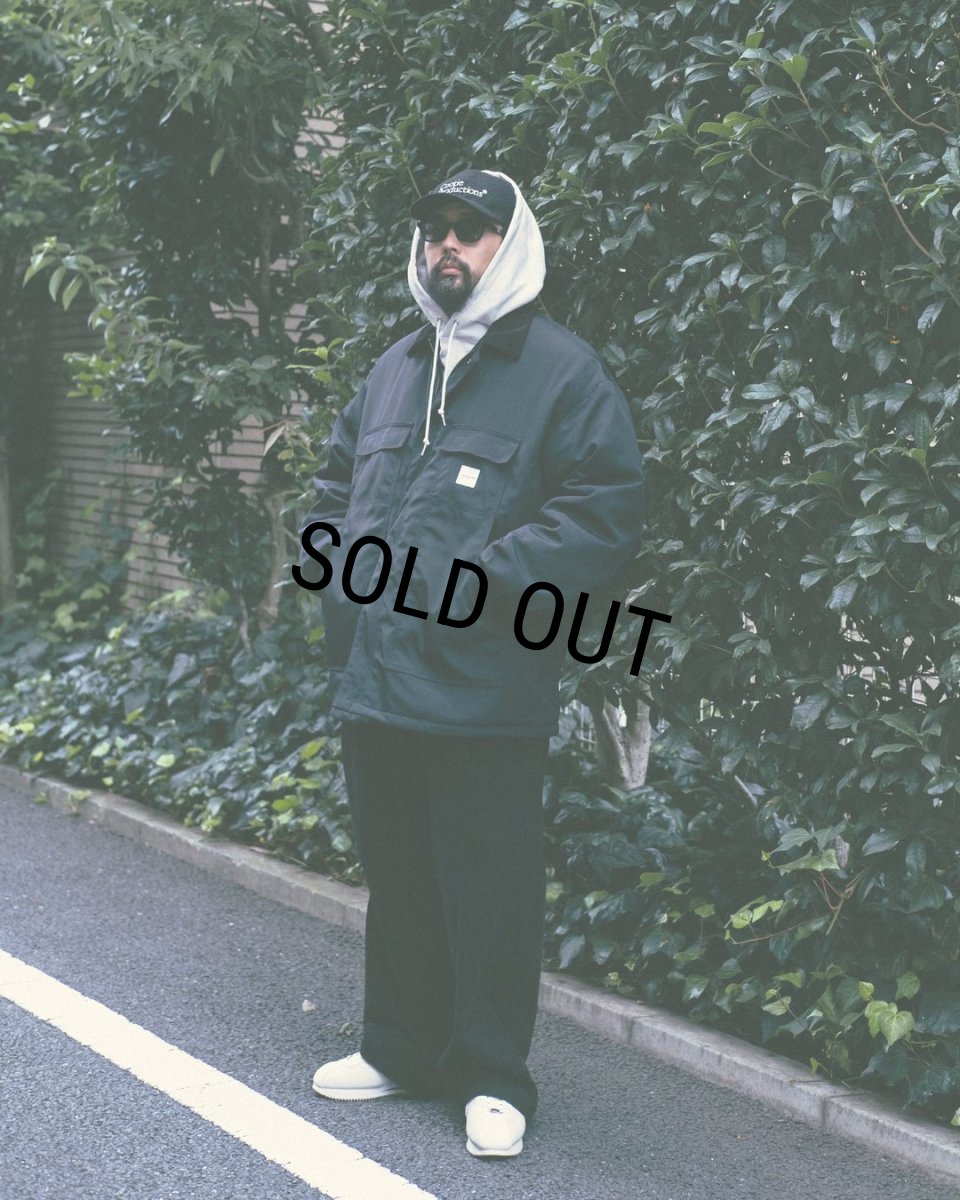 画像6: COOTIE PRODUCTIONS/Padded Nylon OX Work Short Coat（Black）［ワークショートコート-24秋冬］ (6)