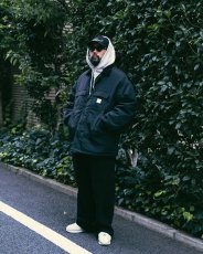 画像6: COOTIE PRODUCTIONS/Padded Nylon OX Work Short Coat（Black）［ワークショートコート-24秋冬］ (6)