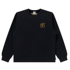 画像1: BlackEyePatch/B EMBLEM HEAVYWEIGHT CREW SWEAT(BLACK) (1)