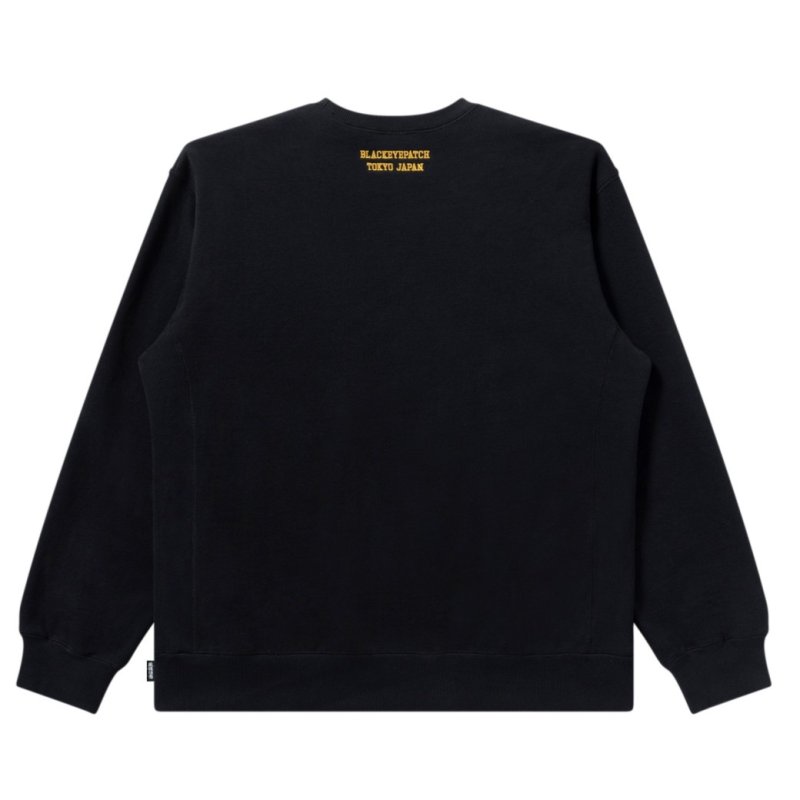 画像2: BlackEyePatch/B EMBLEM HEAVYWEIGHT CREW SWEAT(BLACK)