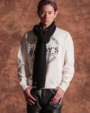 画像6: RATS/LOGO BINDER NECK SWEAT（WHITE）［クルーネックスウェット-24秋冬］ (6)