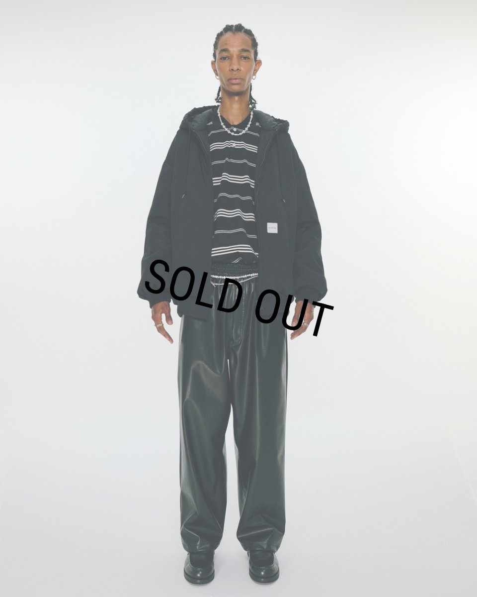 画像7: COOTIE PRODUCTIONS/Padded Nylon OX hooded Work Jacket（Black）［フーデッドワークJKT-24秋冬］ (7)