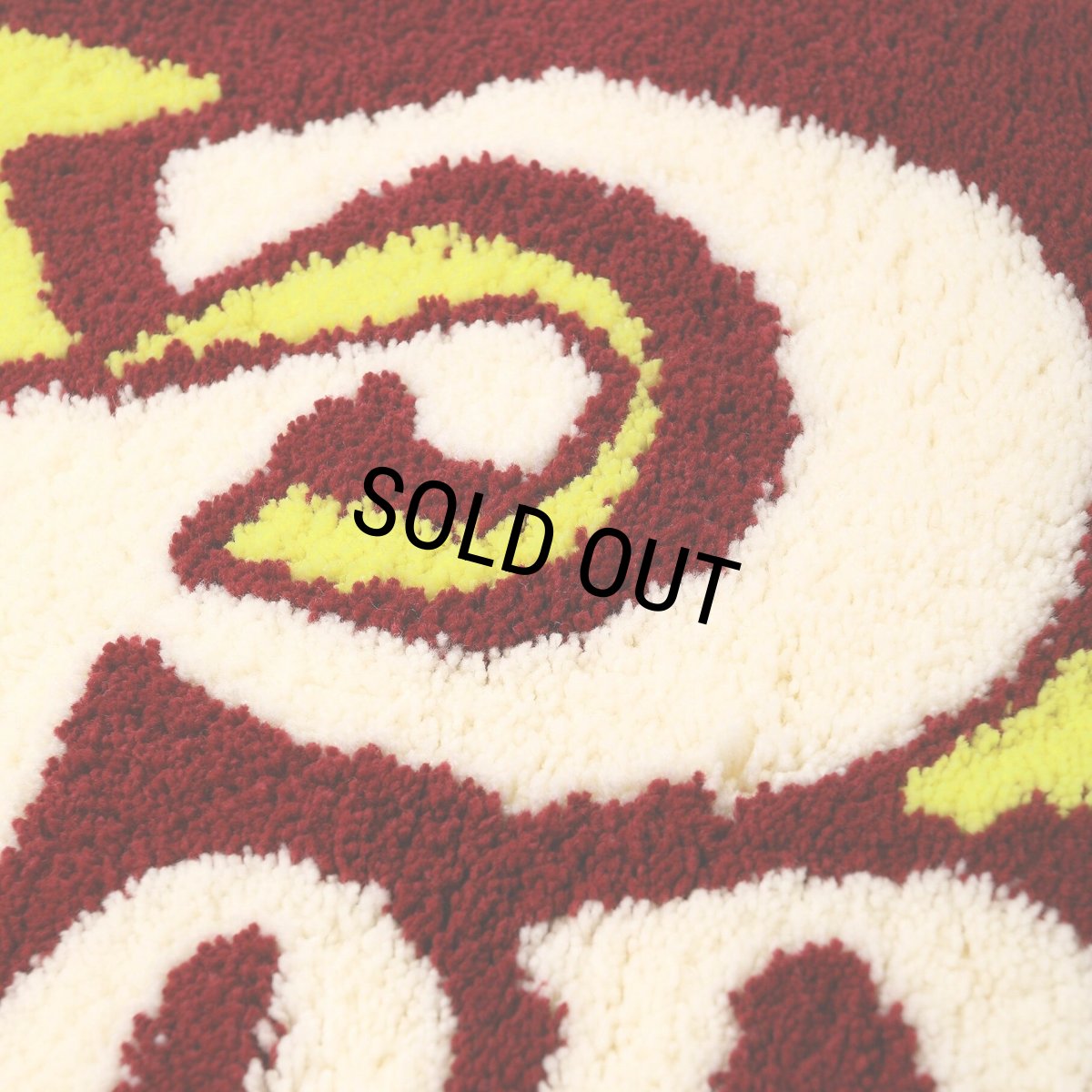 画像3: PORKCHOP/SQUARE LOGO MAT（RED/YELLOW）［スクエアロゴマット-24秋冬］ (3)